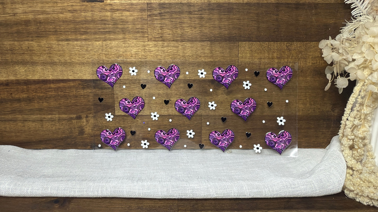 Purple Aboriginal Hearts