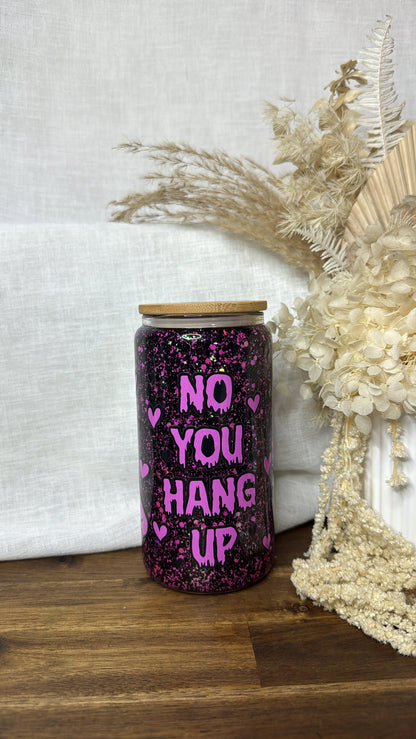 Ghost face glass tumbler