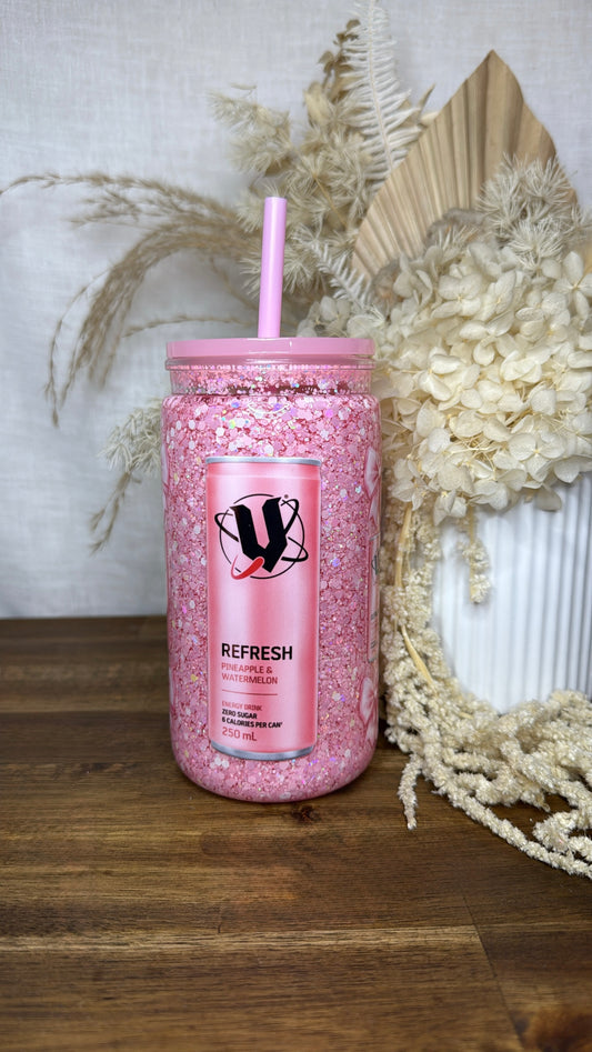 Pink V Pre - Made Snow globe