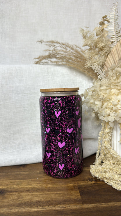 Ghost face glass tumbler